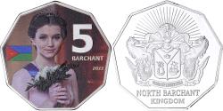 World Coins - Coin, Morocco, 5 barchant, 2022, North Barchant.Colorized.BE,