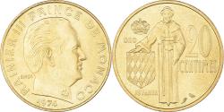 World Coins - Coin, Monaco, Rainier III, 20 Centimes, 1974, , Aluminum-Bronze