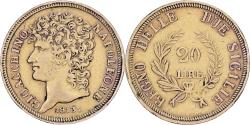 World Coins - Kingdom of Naples, Joachim Murat, 20 Lire, 1813, Gold, , Gadoury:IT 55