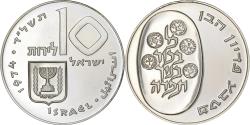 World Coins - Israel, 10 Lirot, 1974, Silver, , KM:76.1