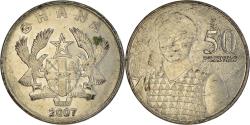 World Coins - Coin, Ghana, 50 Pesewas, 2007, , Nickel plated steel, KM:41