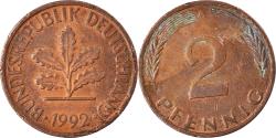World Coins - Coin, GERMANY - FEDERAL REPUBLIC, 2 Pfennig, 1992