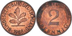 World Coins - Coin, Germany, 2 Pfennig, 1988