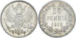 World Coins - Coin, Finland, Nicholas II, 50 Penniä, 1916, Helsinki, , Silver