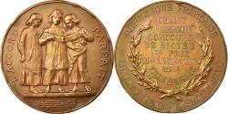 World Coins - France, Medal, Education, Chant, Concours de Dictée, Paris, 1884, Dupuis.D
