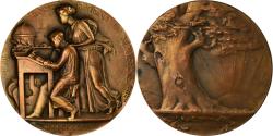 World Coins - France, Medal, Société d'Enseignement Moderne, 1884, Albert Herbemont