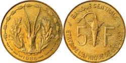 World Coins - Coin, West African States, 5 Francs, 1986, , Aluminum-Nickel-Bronze