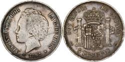 World Coins - Spain, Alfonso XIII, 5 Pesetas, 1892, Madrid, Silver, , KM:700