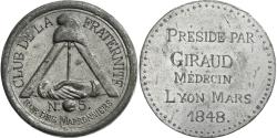 World Coins - France, Medal, Club de la Fraternité, Lyon, 1848, Lead,