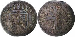 World Coins - Principality of Neuchâtel, Frederick William II, 1/2 Batzen, 1793, Billon