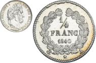 World Coins - Coin, France, Louis-Philippe, 1/4 Franc, 1840, Paris, , Silver