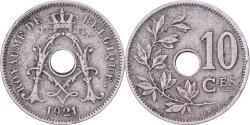 World Coins - Belgium, Albert I, 10 Centimes, 1921, Brussels, Copper-nickel,