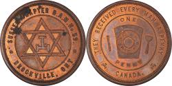 World Coins - Canada, Token, Masonic, Brockville, Sussex, Chapter Penny, , Copper