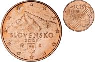 World Coins - Slovakia, 1 Centime, 2009, , Copper Plated Steel