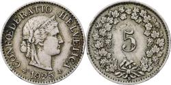 World Coins - Switzerland, 5 Rappen, 1925, Bern, Copper-nickel, , KM:26