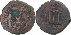 Ancient Coins - Tiberius II Constantine, Follis, 579-580, Constantinople, Bronze,