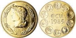 World Coins - France, Medal, Ecu Europa, Marianne, Politics, 1985, Rodier,