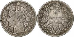 World Coins - France, 2 Francs, Cérès, 1872, Bordeaux, Silver, , Le Franc:F.265