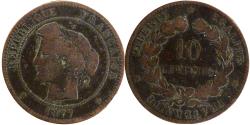 World Coins - Coin, France, Cérès, 10 Centimes, 1877, Paris, , Bronze, Gadoury:265a