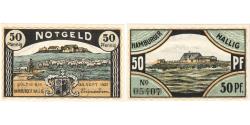 World Coins - Germany, Hamburger Hallig Volquardsen, 50 Pfennig, 1921-09-30, UNC(60-62)
