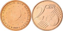 World Coins - Netherlands, Beatrix, 2 Euro Cent, 2007, Utrecht, BU, , Copper Plated