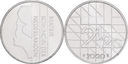 World Coins - Netherlands, Beatrix, 2-1/2 Gulden, 2000, Utrecht, Nickel, , KM:206