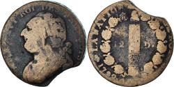 World Coins - Coin, France, Louis XVI, 12 Deniers, 1792 / AN 4, Uncertain Mint,