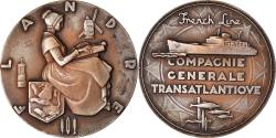 World Coins - France, Medal, Compagnie Générale Transatlantique, Flandre, Shipping, Marcel