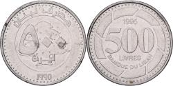 World Coins - Lebanon, 500 Livres, 1995, , Nickel plated steel, KM:39