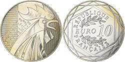 World Coins - France, 10 Euro, Rooster, 2014, Pessac, Silver,