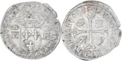 World Coins - Coin, France, Henri IV, Douzain aux deux H, 1593, Clermont-Ferrand, 5th type