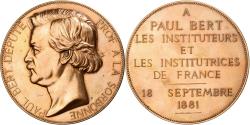 World Coins - France, Medal, Paul Bert, Député et Professeur à la Sorbonne, 1881, Bronze