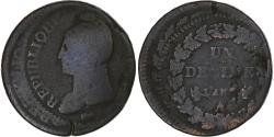 World Coins - France, Decime, Dupré, Paris, fautée - désaxée, Cuivre,
