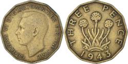 World Coins - Coin, Great Britain, 3 Pence, 1943