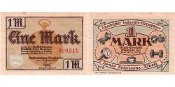 World Coins - Germany, Glashutte, 1 Mark, 1921-08-01, AU(50-53)