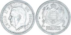 World Coins - Coin, Monaco, Louis II, 2 Francs, 1943, Paris, , Aluminum, KM:121