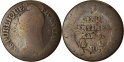 World Coins - Coin, France, Dupré, 5 Centimes, AN 5, Orléans, , Bronze, KM:640.9