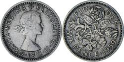 World Coins - Great Britain, Elizabeth II, 6 Pence, 1959, Copper-nickel, , KM:903