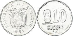 World Coins - Coin, Ecuador, 10 Sucres, Diez, 1991