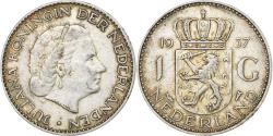 World Coins - Netherlands, Juliana, 1 Gulden, 1957, Silver, , KM:184