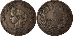 World Coins - Coin, France, Cérès, 5 Centimes, 1877, Paris, , Bronze, KM:821.1