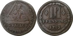 World Coins - German States, MUNSTER, 3 Pfenning, 1753, Copper, , KM:430