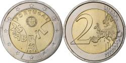World Coins - Portugal, 2 Euro, Revolution Oeillets, 2014, Lisbon, , Bi-Metallic