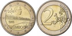 World Coins - Luxembourg, 2 Euro, 50 Years of Grand Duchess Charlotte Bridge, 2016, Utrecht