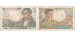 World Coins - France, 5 Francs, Berger, 1943-12-23, U.98, EF(40-45)