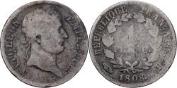 World Coins - France, Franc, Napoléon I, 1808, Limoges, Silver, , Gadoury:446