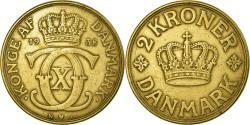 World Coins - Coin, Denmark, Christian X, 2 Kroner, 1938, Copenhagen,