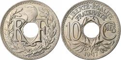World Coins - France, 10 Centimes, Lindauer, 1917, Paris, Copper-nickel,