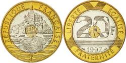 World Coins - Coin, France, Mont Saint Michel, 20 Francs, 1997, Paris,