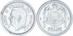 World Coins - Coin, Monaco, Louis II, Franc, 1943, , Aluminum, KM:120, Gadoury:131